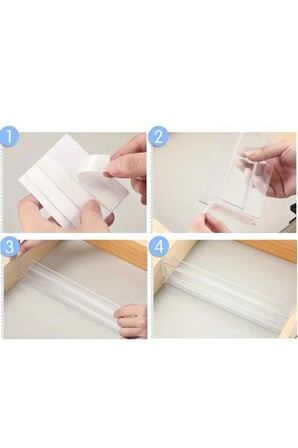 ŞURA MUTFAK Çekmece Düzenleyici Organizer, Şeffaf, 3 Parça, Çekmece İçi Düzenleme, Plastik, Modüler Bölmeli