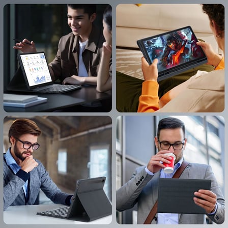 Fogy S10 FE+ 13.1 inç 2025 Model (SM-X620/X626) İle Uyumlu Bluetooth Türkçe Q Klavyeli Kılıfı (Tablet Değildir) (Levender)