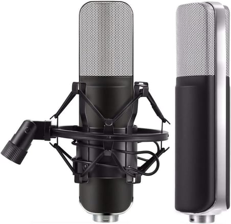 Coverzone Yanmai Q8 Profesyonel Condenser Mikrofon – Cardioid Yönlü, 37dB Hassasiyet, 50Hz-16kHz Geniş Frekans Aralığı, Tak-Çalıştır 3.5mm, PC & Notebook ile Uyumlu | Q8