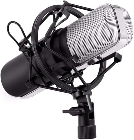 Coverzone Yanmai Q8 Profesyonel Condenser Mikrofon – Cardioid Yönlü, 37dB Hassasiyet, 50Hz-16kHz Geniş Frekans Aralığı, Tak-Çalıştır 3.5mm, PC & Notebook ile Uyumlu | Q8