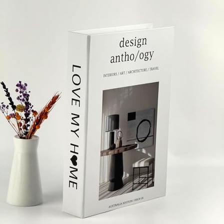 Bak Gel Al Kitap Görünümlü Dekoratif Kutu, Iskandinav Tarzı Kitap Şeklinde Saklama Kutusu, Ev Dekorasyonu, Modern Ev Dekorasyon love my home