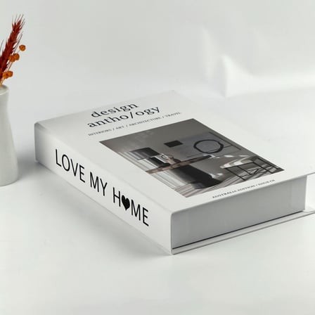 Bak Gel Al Kitap Görünümlü Dekoratif Kutu, Iskandinav Tarzı Kitap Şeklinde Saklama Kutusu, Ev Dekorasyonu, Modern Ev Dekorasyon love my home