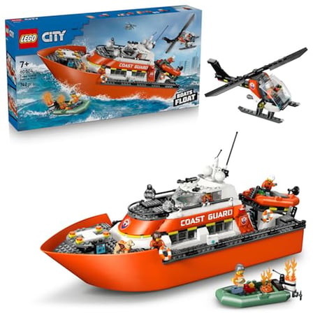 LEGO City Sahil Güvenlik Kurtarma Botu ve Helikopteri 60504
