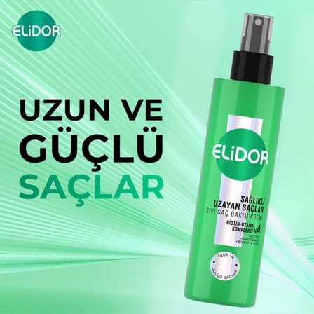 Elidor Sağlıklı Uzayan Sıvı Saç Bakım Kremi 200Mililitre