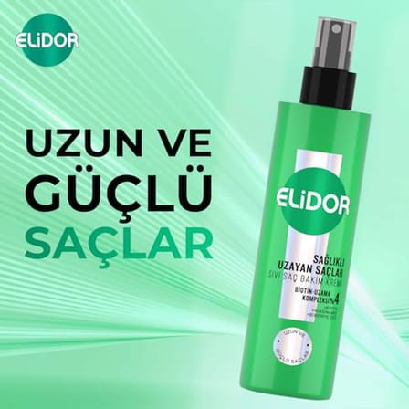 Elidor Sağlıklı Uzayan Sıvı Saç Bakım Kremi 200Mililitre