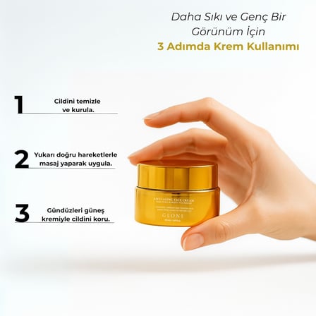 GLONE Yaşlanma Karşıtı Kolajen Krem, 50ml | Sıkılaştırıcı ve Leke Karşıtı Yoğun Bakım | Somon DNA & Hyaluronik Asitli Zengin Formül