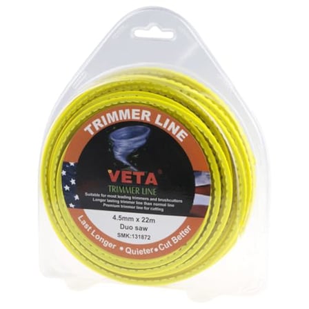 Veta 131872 Tırpan Misina Pro 4.5Mm 22M Sarı Tırtıklı