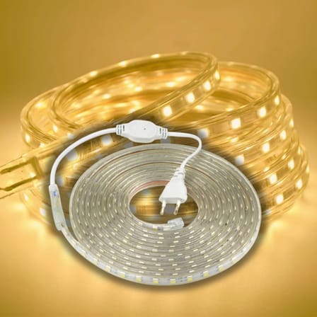 Hortum Şerit Led Dış Ortam, Bahçe, Açık Alan Aydınlatma 220v Fişli SB-6539 (Gün Işığı, 5 Metre)