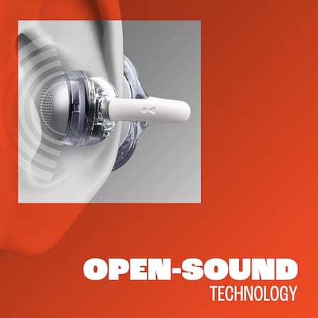 JBL Soundgear Clips Gerçek Kablosuz Açık Kulak Kulaklık, SonicArc Tasarım, 32 Saate Kadar Toplam Çalma Süresi, 4 Işın Oluşturan Mikrofon, IP54 Suya ve Toza Dayanıklı, JBL OpenSound Teknolojisi, Ghost
