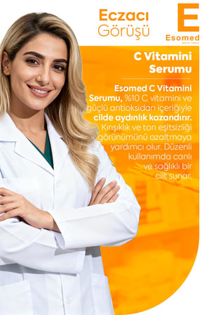 Esomed C Vitamini Serumu –%10 C Vitamini + Squalane + Ferulik Asit + E Vitamini Kırışıklık Karşıtı C Vitaminli Serum 30ml