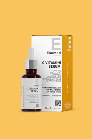 Esomed C Vitamini Serumu –%10 C Vitamini + Squalane + Ferulik Asit + E Vitamini Kırışıklık Karşıtı C Vitaminli Serum 30ml