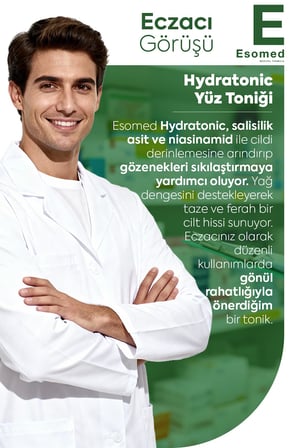 Esomed Hydratonic Yüz Toniği – Gözenek Sıkılaştırıcı, Yağ Dengeleyici ve Arındırıcı Tonik 200ml
