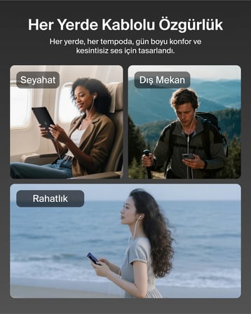 Belkin SoundForm ANC Kulaklık, USB-C Bağlantılı, Mikrofonlu Kulakiçi Kulaklıklar, iPhone 17, iPhone 16, iPad Mini, S25, Google Pixel 10, Android ve Daha Fazlası için, Beyaz