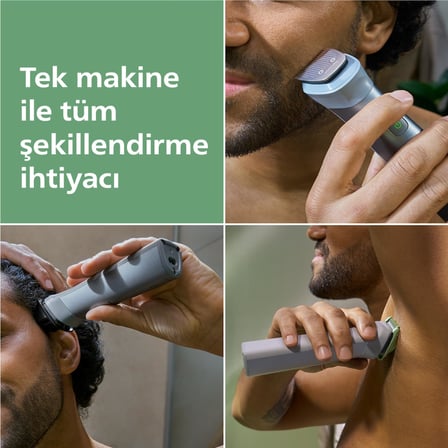Philips All-in-One Trimmer 5000 Serisi MG5932/15, 11'i 1 Arada Erkek Bakım Seti, Yüz Saç Vücut için