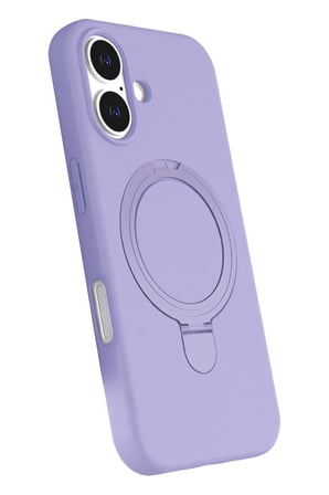 anka cep cep telefonu aksesuarları iPhone 16 ile Uyumlu Regal Mgsafe Standlı Silikon Kapak Lil