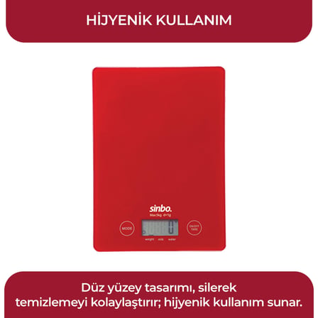 Sinbo Dijital Hassas Mutfak Tartısı