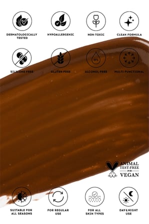 Cream Co. Likit Bronzer Glow Sculpt Moonrise, Kontür Nötr Kahve, Yüz Şekillendirici Nemlendirici Makyaj