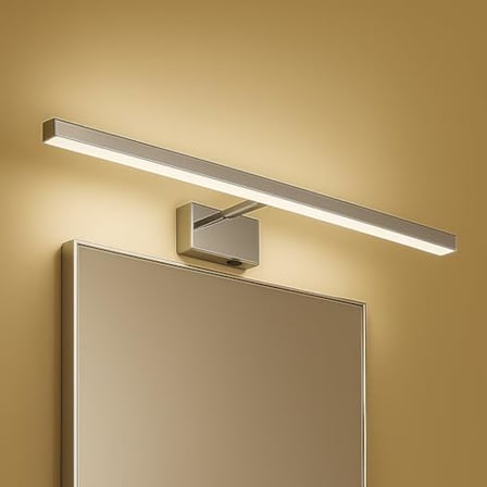 Kanarya 40 cm 8W LED Ayna  Resim Apliği Krom | 4200K Gün Işığı, 720 Lümen, IP45 Su Korumalı, 64W Eş