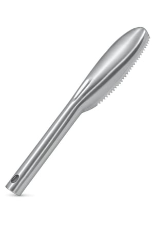 Busstier Balık Pul Soyacağı Metal Gövde Dişli Yapı Hızlı Pul Temizleme Aparatı Ergonomik Saplı Pratik Balık Temizleme Aracı Mutfak İçin Kolay Kullanım Pul Kazıyıcı Alet