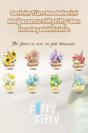 Panlos BOUTIQUE Serisi Mini Çiçek Buketi 529 Parça Oyuncak Yapım Seti -FFP1092