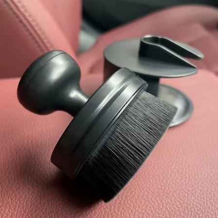 Otomobil Temizlik Fırçası, Lastik ve İç Mekan Detaylı Temizlik için Yumuşak Tüylü Fırça, Siyah, 60mm