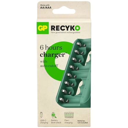 GP E822 USB Pilsiz Şarj Cihazı (8 Adet AA ve/veya AAA İçin)