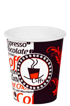 8 Oz Desenli Kalın Karton Bardak, 250 ml Kağıt Bardak Çay ve Latte Kahve için 80 Adet (250, Mililitre)