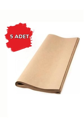1. Kalite Kraft Kağıt Ambalaj – Hediye Çeyiz & Paketleme Kağıdı 100x150 cm 5’li Saman Kağıt