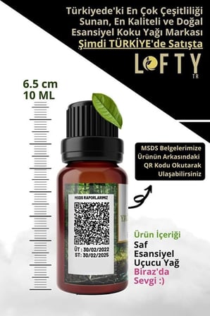 LOFTY Esansiyel Uçucu Yağ Seti, Lavanta Amber Pudra, Aromaterapi Difüzör, 3x10ml, Doğal Saf Yağlar