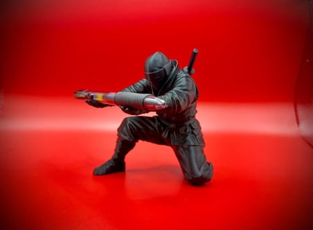 Ninja Kalemlik - Masaüstü Dekoratif Organizer | Ofis & Ev İçin Şık Kalem Tutucu, Hediye Seçeneği - Ninja Pen Holder - Custom Desk Decoration!