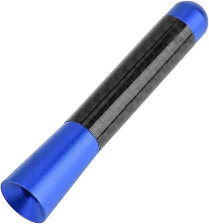 ̇versal Mavi̇ Karbon Fi̇ber Oto Çubuk Radyo Anteni̇ 12 Cm