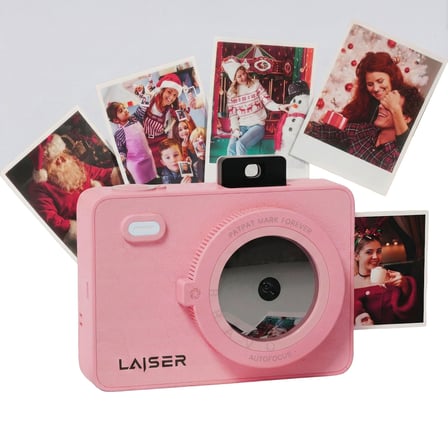 Laiser Z5s İnstant Kamera ve Fotoğraf Yazıcısı - Şipşak Fotoğraf Makinesi - Pink