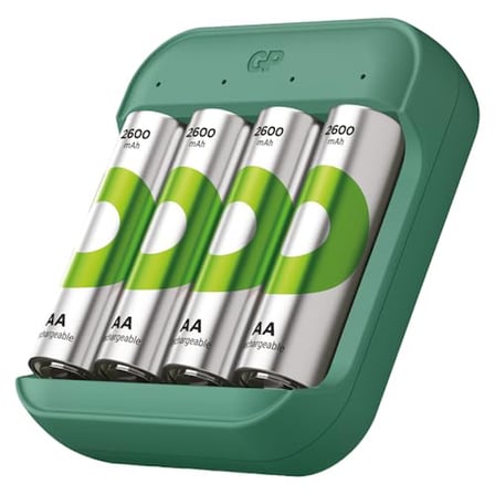 GP Batteries B423 USB Pil Şarj Cihazı 4 Adet 2600 AA Kalem Pilli Set