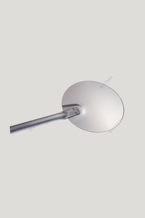 Alüminyum Yuvarlak Pizza Çevirme Küreği 22 cm - Isıya Dayanıklı Fırın Küreği - 80 cm Saplı