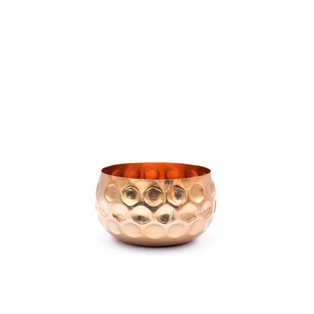Cuivre Metal Saksı Büyük Boy Bronz