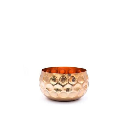 Cuivre Metal Saksı Büyük Boy Bronz