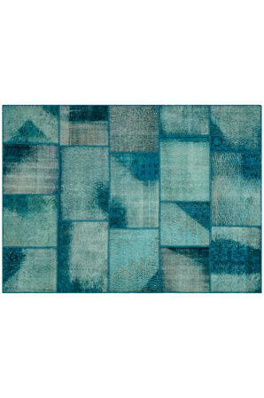 Patchwork El Dokuma Eskitme Halı 160 X 230 Cm 5680