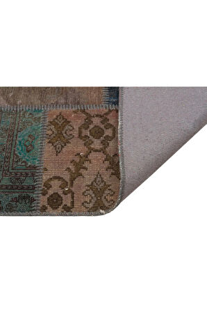 Klasik Modern Patchwork El Dokuma Eskitme Halı 160 X 230 Cm 5859