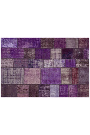 Eskitme El Dokuma Patchwork Halı 160 X 230 Cm 5916