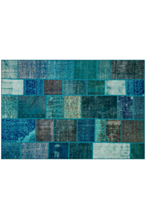 Patchwork El Dokuma Eskitme Halı 160 X 230 Cm 5934