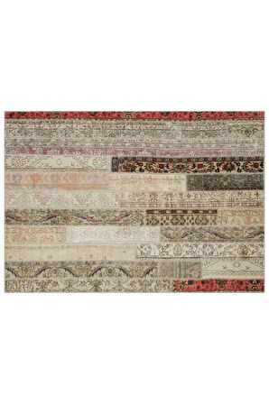 Eşsiz Güzelliğe Sahip Patchwork Halı 160 X 230 Cm 6014