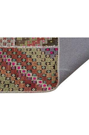 Eşsiz Güzelliğe Sahip Patchwork El Dokuma Halı 160 X 230 Cm 6082