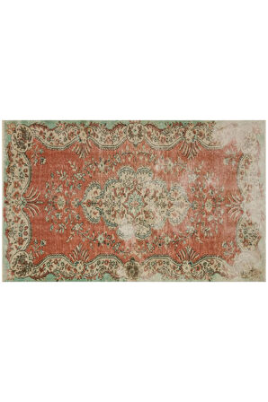 Klasik Modern Vintage Eskitme El Dokuma Halı 159 X 256 Cm 8264