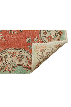 Klasik Modern Vintage Eskitme El Dokuma Halı 159 X 256 Cm 8264