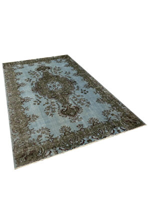 Gerçek El Dokuma Eskitme Vintage Halı 177 X 291 Cm 8507