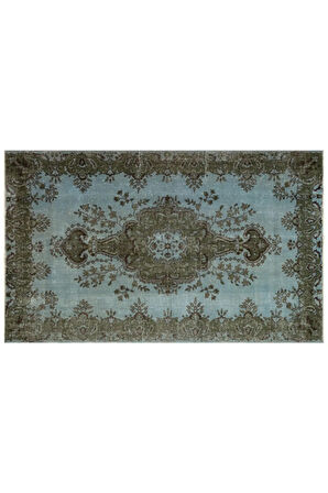 Gerçek El Dokuma Eskitme Vintage Halı 177 X 291 Cm 8507