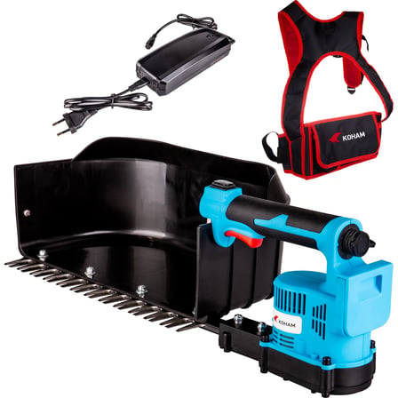 Koham KH-TP30 Akülü Çay Toplama Makinesi 36 V 7.5 Ah 30 cm Çift Bıçak Sepetli