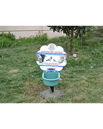 Su veya Mama Kabı Dikdörtgen Tabelalı