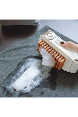 1 Adet 2'Si 1 Arada Çok Amaçlı Temizleyici Aparat – Sabun Hazneli Fırçalı Tasarım, Ayakkabı Leke Ve Banyo Temizliği, Soap Box Shoe Brush Quick Foaming