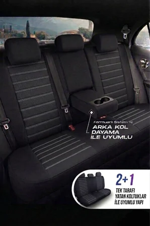 Nemrut Serisi Lakost Kumaş Universal Oto Koltuk Kılıfı Tam Set